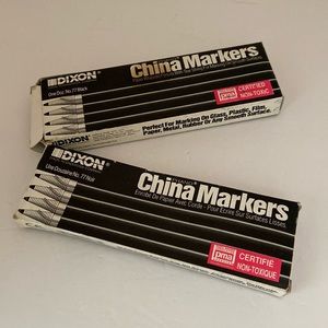 Dixon Phano China Marker Paper Wrapped Pencils W/string - 21 markers - #77